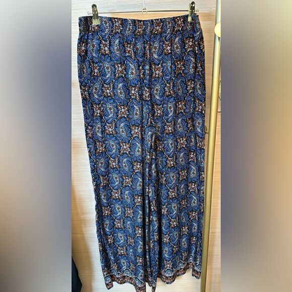 Boho 100% Rayon wide leg pants - Picture 3 of 7